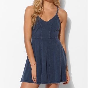 BDG Washed Blue Skater Dress